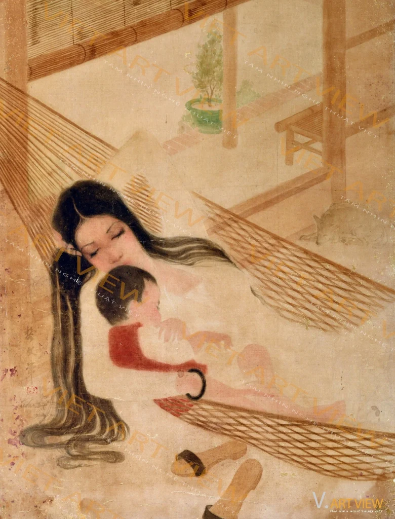 Về bức tranh lụa “Nắng hè” (chân bản) của danh họa Lê Văn Đệ sáng tác năm 1941 – chuyện thong thả – giờ mới kể