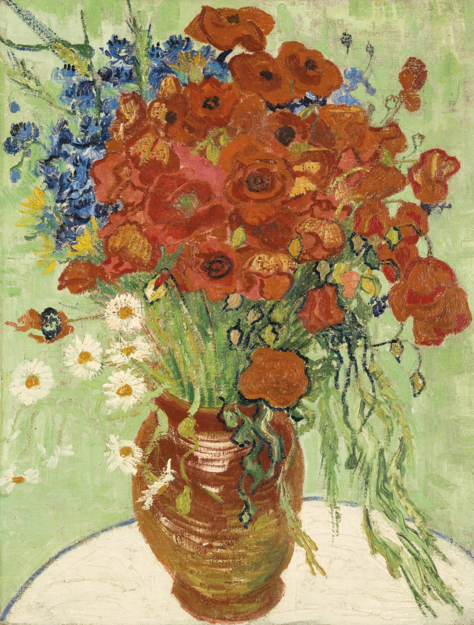 ‘NATURE MORTE, VASE AUX MARGUERITES ET COQUELICOTS’ BY VAN GOGH - Viet ...