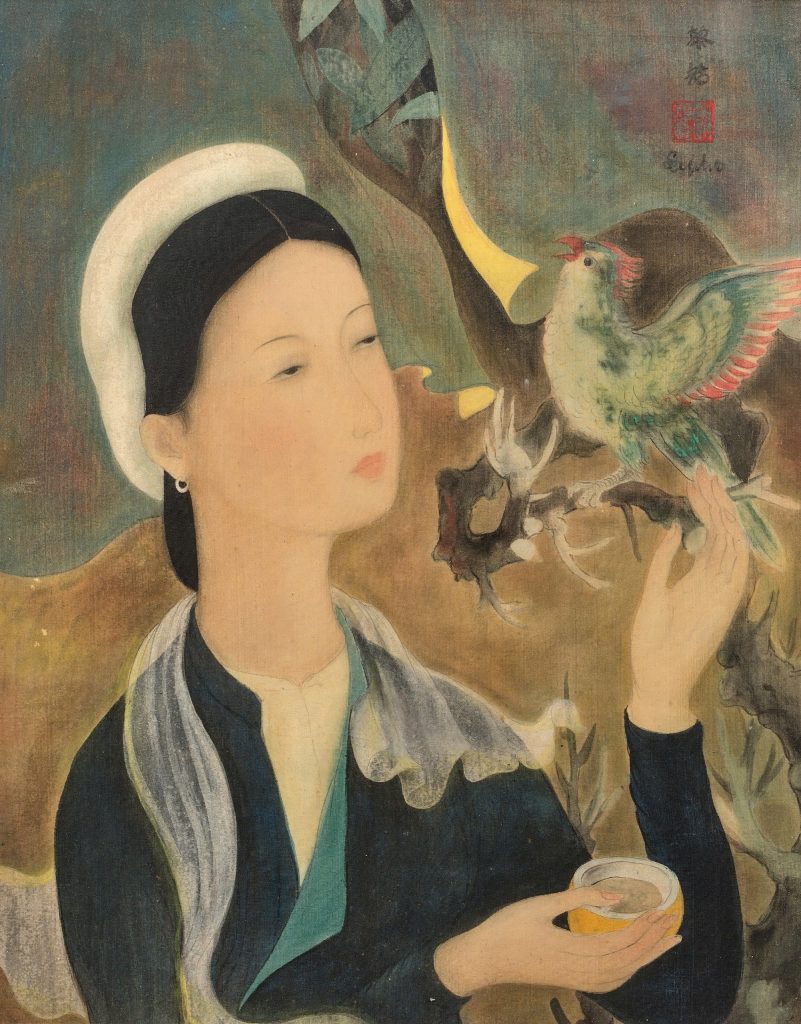 ‘LADY AND THE PARROT’ – LÊ PHỔ (1907-2001)