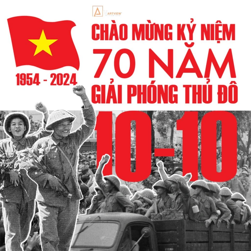 CHÀO MỪNG KỶ NIỆM 70 NĂM NGÀY GIẢI PHÓNG THỦ ĐÔ HÀ NỘI (10/10/1954 – 10/10/2024)