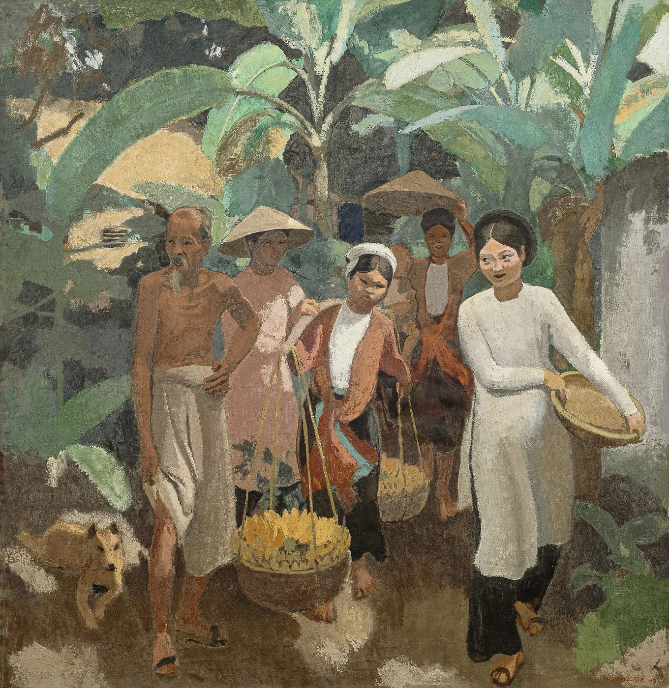 [Đấu giá tại Christie’s] Joseph Inguimberty « Le retour du marché » (Đi chợ về), 1933