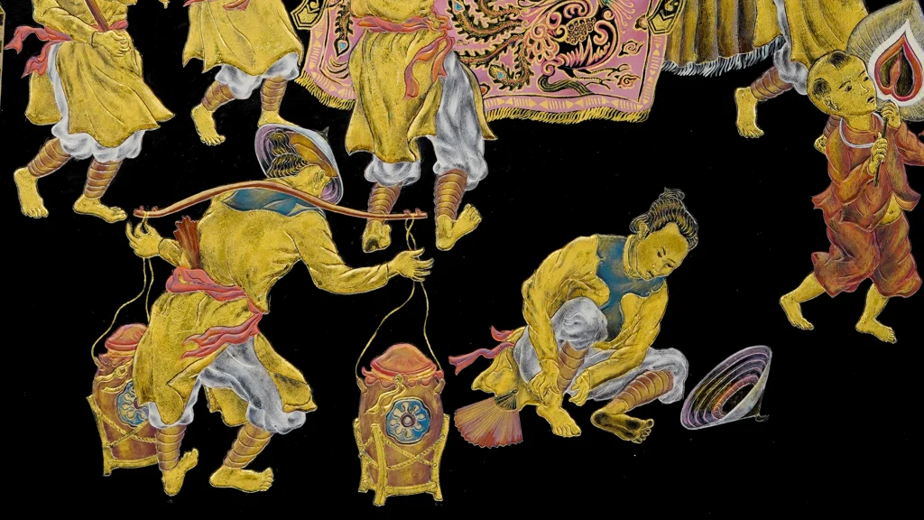 TỪ CHẤT LIỆU SƠN MÀI ĐẾN TÁC PHẨM “VINH QUY BÁI TỔ” CỦA HOẠ SĨ NGUYỄN KHANG (1911-1989)