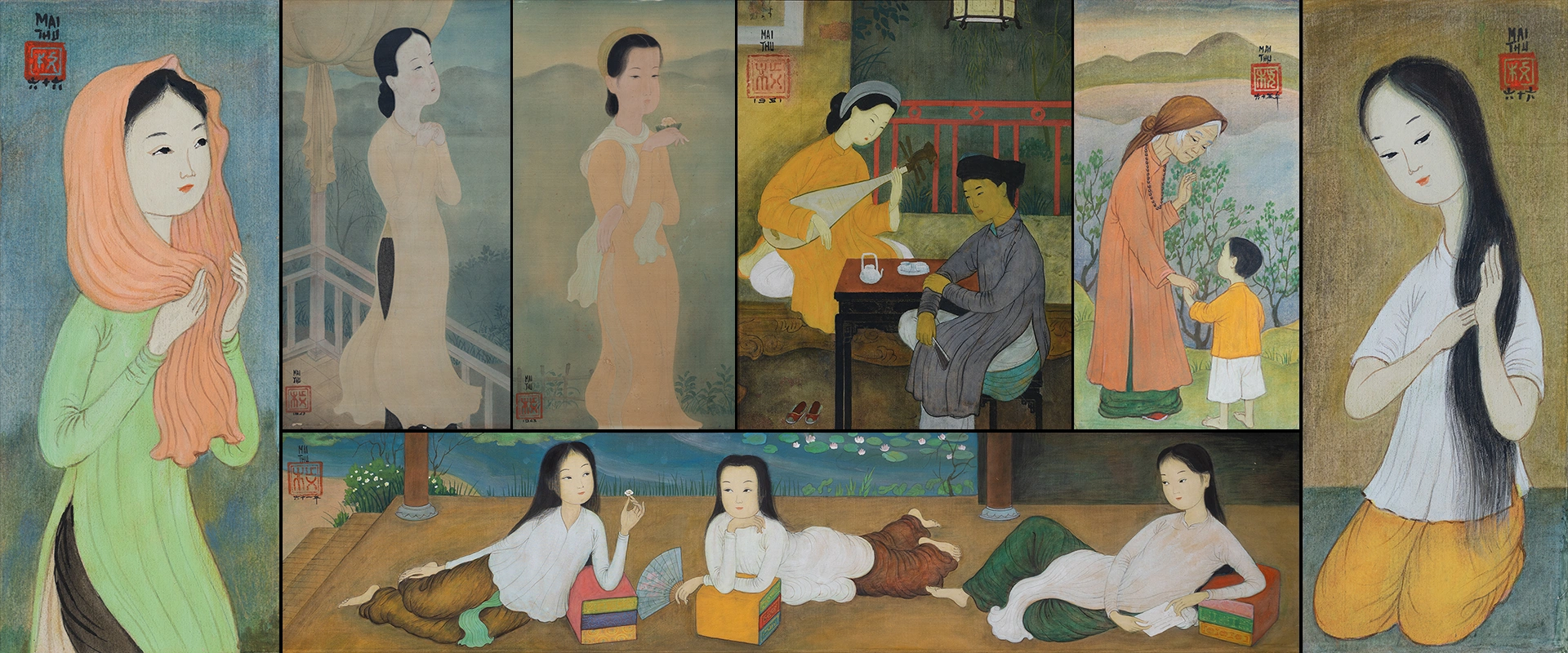 SỰ DỊU DÀNG TRONG TRANH
MAI TRUNG THỨ