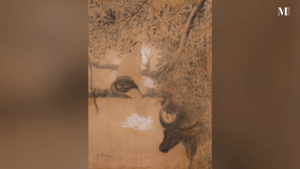 “Girl Tending Buffalo”, an artwork of Nguyễn Phan Chánh in the early period